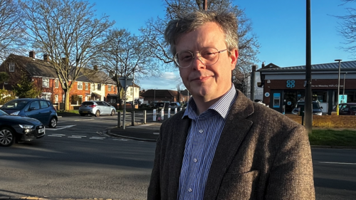 Cllr Andrew Makinson on Booker Avenue