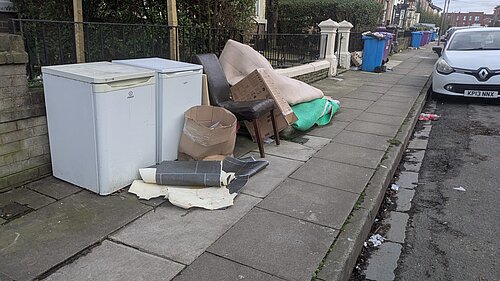 Fly Tipping on Onslow Road