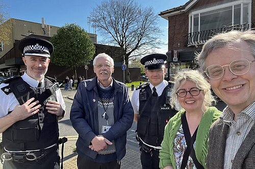 Cllrs R Kemp, A Makinson, L Makinson and Police