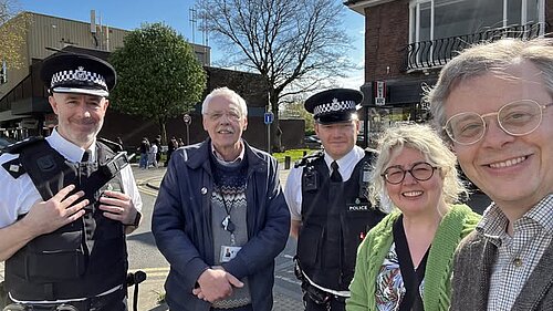 Cllrs R Kemp, A Makinson, L Makinson and Police